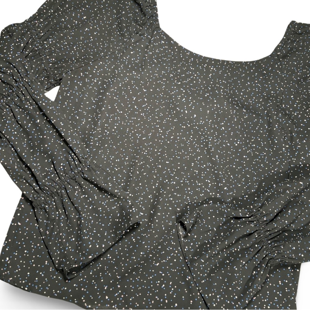 CeCe ruffled long-sleeve top